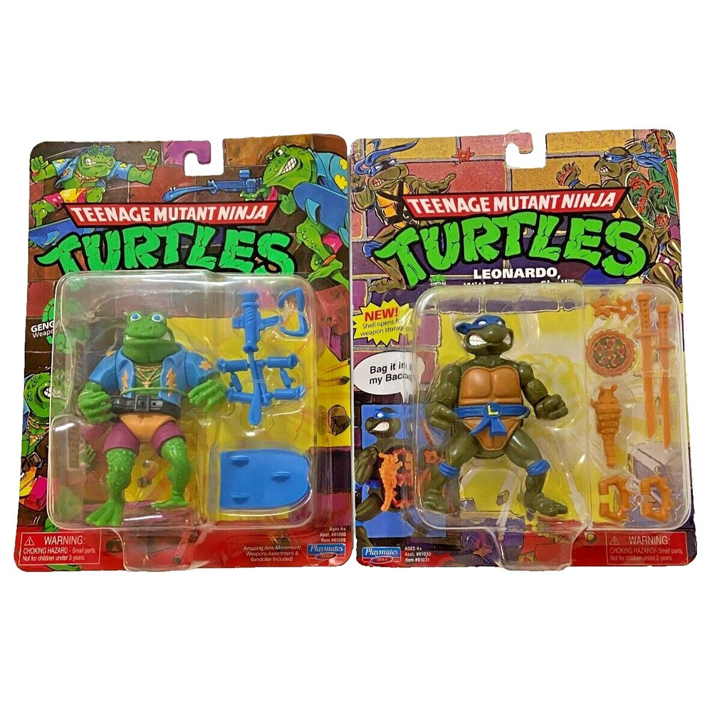 GENGHIS FROG & LEONARDO Teenage Mutant Ninja Turtles‎ Figures